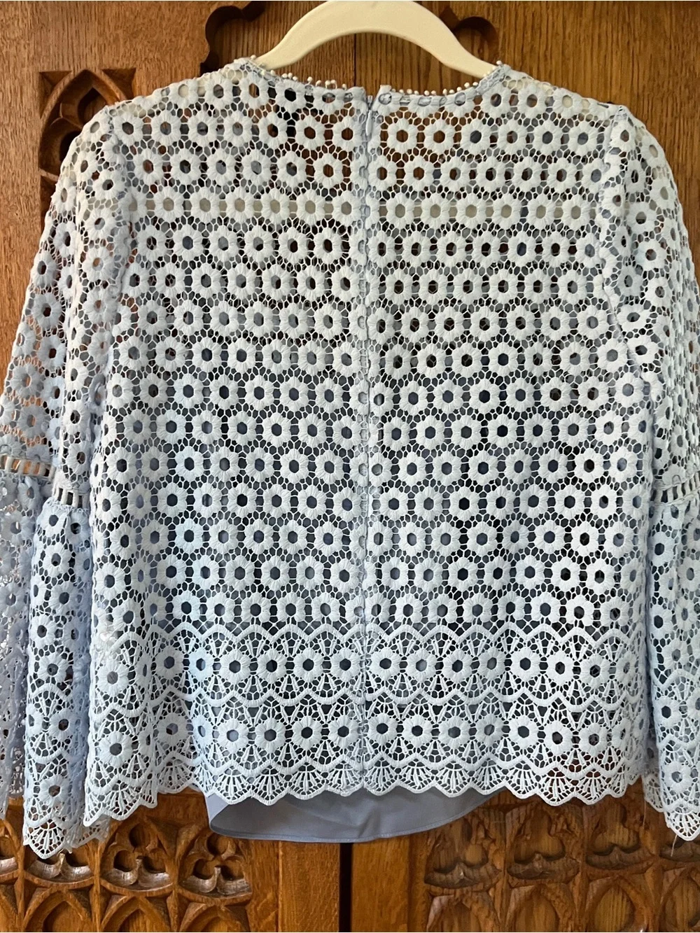 Light Blue Lace Blouse